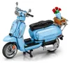 Reobrix 11037 Motorroller Klemmbaustein Modell Blau 1106 Produktbild-Vorschau 1