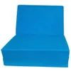 A blue foldable mattress or futon is shown against a white background. Náhled obrázku produktu