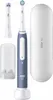 An electric toothbrush and its accessories are displayed against a white background. Produktbild-Vorschau