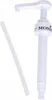 A white Monin syrup pump and a separate white tube are shown against a white background. Náhľad obrázku produktu