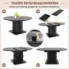 Uittrekbare eettafel met opbergruimte, multifunctionele Productafbeelding-voorbeeld 8