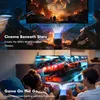 Two scenes showing a projector being used for cinema and gaming. Náhled obrázku produktu