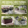 CASARIA® Blumenkasten 2er Set 11 Liter Montagehalterung Produktbild-Vorschau 7