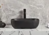 Keramik-Waschbecken für Aufsatzmontage, schwarz matt, 46 x Produktbild-Vorschau 4
