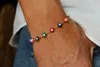 Bracelet de cheville ajustable avec œil du diable coloré - Voir les images du produit 7