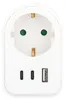 Unitec Zwischenstecker mit USB Typ A+C Produktbild-Vorschau 2