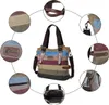 Damen Handtasche, Canvas Tasche Multi-Color Streifen Produktbild-Vorschau 4