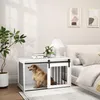 Gabbia per cani PawHut per uso domestico, cuccia con Anteprima dell’immagine prodotto 11
