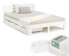 Homestyle4u Holzbett 180x200 mit Lattenrost mit 2 Matratzen Produktbild-Vorschau 12