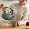 Litinová čajová konvice s filtrem KAMIN, 900 ml, zelená Náhled obrázku produktu 8