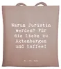 Mr. & Mrs. Panda Shopping Tasche Spruch Juristin Liebe - Produktbild-Vorschau 1