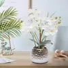 Kunstpflanze Künstliche Orchidee mit Topf Kunstblume Produktbild-Vorschau 10