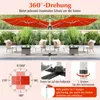 COSTWAY Sonnenschirm Ø300cm, Terrassenschirm mit Kreuzfuß, Produktbild-Vorschau 7