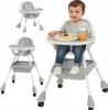 BDW, 3in1 Hochstuhl Baby, Tablett, 78×63×86 cm Grau, Produktbild-Vorschau 1