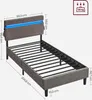 VASAGLE Polsterbett 90 x 190 cm, mit Kopfteil, LED, Produktbild-Vorschau 7
