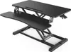 Réhausseur de bureau ajustable en hauteur, 80 x 40 cm, noir Voir les images du produit 1