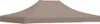 vidaXL Partyzelt-Dach 4x3 m Taupe 270 g/m² Produktbild-Vorschau 4