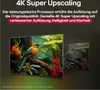 A television screen displaying a vibrant image of a bird on a branch, with a smaller, less detailed image of the same scene shown in a 3D perspective. Voir les images du produit