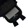 Close-up view of the interior of a backpack, showing a laptop inside. Produktbild-Vorschau