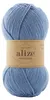 100g Sockenwolle Alize Wooltime 432 taubenblau Produktbild-Vorschau