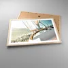Gerahmtes Poster - Rahmen in heller Eiche - Yacht Segeln So Produktbild-Vorschau 3