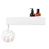 Półka pod prysznic 60 cm, biała, metalowa, naścienna, Podgląd zdjęcia produktu 2