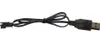 A black USB charging cable with a two-pin connector on a white background. Náhľad obrázku produktu