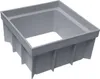 A gray plastic drainage system component shown from a three-quarter angle against a white background. Produktbild-Vorschau