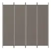 A four-panel room divider standing upright against a white background. Náhľad obrázku produktu