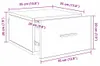 vidaXL Nachttisch 2 pcs Artisan-Eiche 35 x 35 x 20 cm Produktbild-Vorschau 8