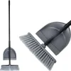 A broom and dustpan set is shown against a white background. The image is split into two views: a full view of the set on the left, and a close-up, angled view of the broom and dustpan on the right. Náhled obrázku produktu