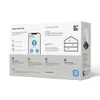 The back of a Linksys Velop Pro SE WiFi system box, showing setup instructions and feature highlights. Produktbild-Vorschau