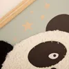 Wandbild Panda mit Stoff-Applikation im Holzrahmen mint Produktbild-Vorschau 3