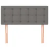 vidaXL Tête de lit gris foncé 90x5x78/88 cm Tissu Voir les images du produit 3