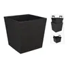 Pot de fleurs avec insert 24x23,5cm plastique 1 pièce noir Voir les images du produit 2