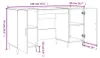 vidaXL Schreibtisch Weiß 140x50x75 cm Holzwerkstoff Produktbild-Vorschau 8