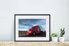 MuchoWow® MuchoWow® Gerahmtes Poster Roter Lastwagen mit Produktbild-Vorschau 6