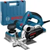 A Bosch electric hand planer and its carrying case are displayed against a white background. Voir les images du produit