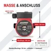 AVANSA 15-6/130 Umwälzpumpe Heizungspumpe 230 V – DN15 1", Produktbild-Vorschau 4