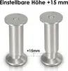 Yakimz 4x pieds de meuble Pieds de meuble en aluminium Voir les images du produit 3
