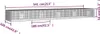 vidaXL Kaninchenkäfig 5 Paneele 541x109x54 cm Verzinktes Produktbild-Vorschau 7