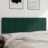 Kopfteil-Kissen Dunkelgrün 160 cm Samt Produktbild-Vorschau 1