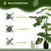 HOMCOM Arbre artificiel plante artificielle monstera Voir les images du produit 6