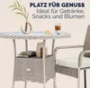 CASARIA® Tavolo Rotondo da Giardino Polyrattan Ø 60 Piano Anteprima dell’immagine prodotto 7