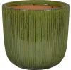 Pflanztopf FloraSelf Keramik glasiert Ø 37 cm H 36 cm grün Produktbild-Vorschau 1