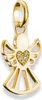 A gold angel charm with small clear stones in the heart. Produktbild-Vorschau