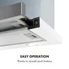 Close-up of a kitchen range hood, highlighting the control panel and lighting. Náhľad obrázku produktu