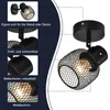 ZMH Faretto da soffitto Faretto da soffitto in metallo nero Anteprima dell’immagine prodotto 2