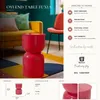 Beistelltisch Metall Ø31x46 cm Fuchsia Mauro Ferretti OYI Produktbild-Vorschau 13