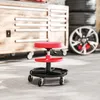 HOMCOM Werkstatthocker mit Rollen Tabletts höhenverstellbar Produktbild-Vorschau 9